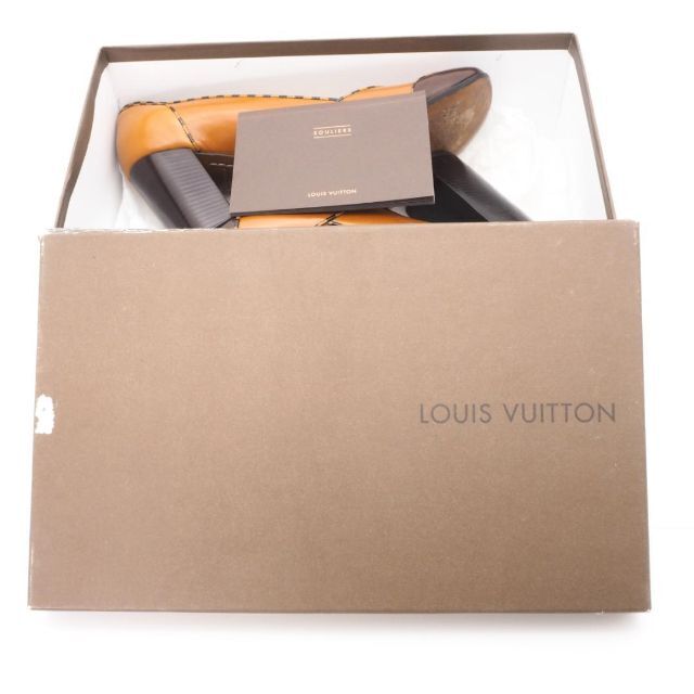 LOUIS VUITTON(ルイヴィトン)の《一点物》LOUIS VUITTON パンプス キャメル ハイヒール 23.5 レディースの靴/シューズ(ハイヒール/パンプス)の商品写真