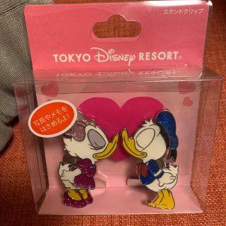 ディズニー(Disney)の【新品・未開封】ドナルド&ディジー　スタンドクリップ(キャラクターグッズ)