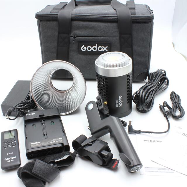 数量は多 Godox ML60 60W手持ち式LEDビデオライトAD-S60S 照明 ストロボ+照明