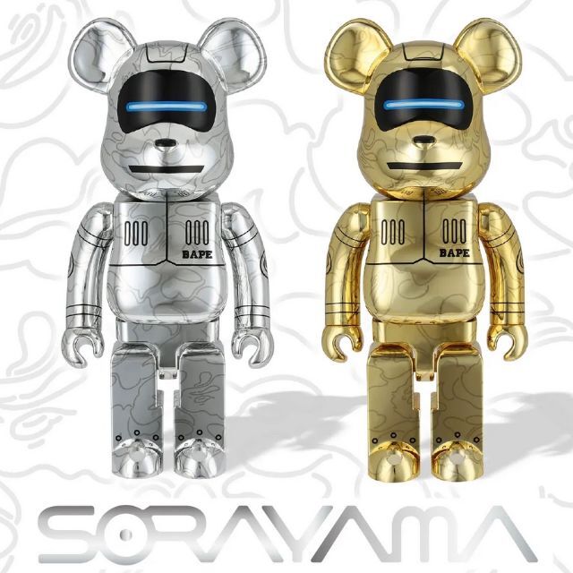 BE@RBRICK SORAYAMA X BABY MILO 1000%BAPE