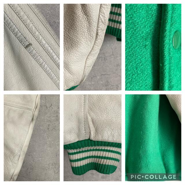 adidas - 極希少 00s adidas スタジャン ワッペン 袖レザー adidas - 極希少 00s adidas スタジャン ワッペン 袖レザー