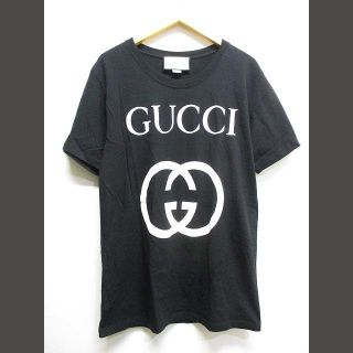 グッチ 黒 Tシャツ・カットソー(メンズ)の通販 200点以上 | Gucciの ソブリン債 GUCCI グッチ ロゴ LOGO Tシャツ オーバーサイズ M Tシャツ/カットソー(半袖/袖なし)