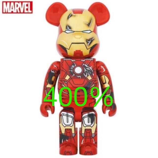 MEDICOM TOY(メディコムトイ)のBE@RBRICK IRON MAN MARK VII DAMAGE 400％ エンタメ/ホビーのフィギュア(その他)の商品写真