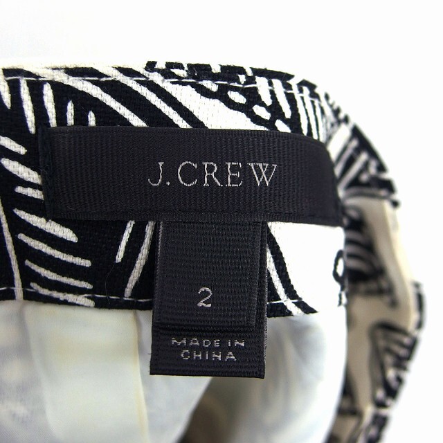 J.Crew(ジェイクルー)のジェイクルー J.CREW 台形 スカート ミニ 綿混 麻混 花 柄 レディースのスカート(ひざ丈スカート)の商品写真