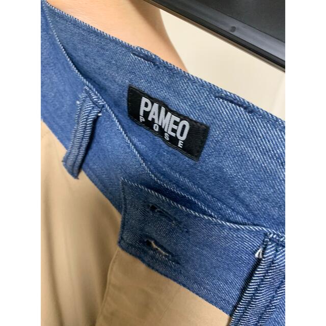 PAMEO POSE(パメオポーズ)の美品！パメオポーズ pameo pose デニムトレンチ パンツ レディースのパンツ(カジュアルパンツ)の商品写真