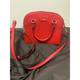 ケイトスペードニューヨーク(kate spade new york)のkate spade ケイトスペード ショルダーバッグ 赤 レザー(ハンドバッグ)