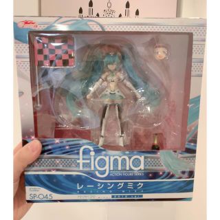 グッドスマイルカンパニー(GOOD SMILE COMPANY)の美品figmaレーシングミク2012ver 初音ミクフィギュアパラソル(ゲームキャラクター)