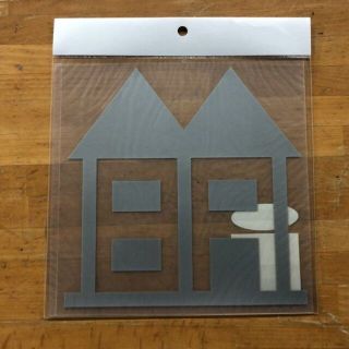 インハビダント(inhabitant)のINHABITANT インハビ ステッカー HOME STICKER シルバー(その他)