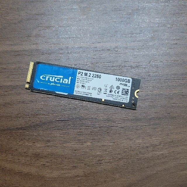 【SSD】crucial P2 M.2 2280 1000GB