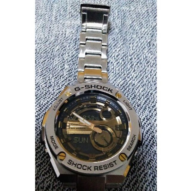 美品☆G-SHOCK☆GST-210D-9AJF☆Ｇスチール