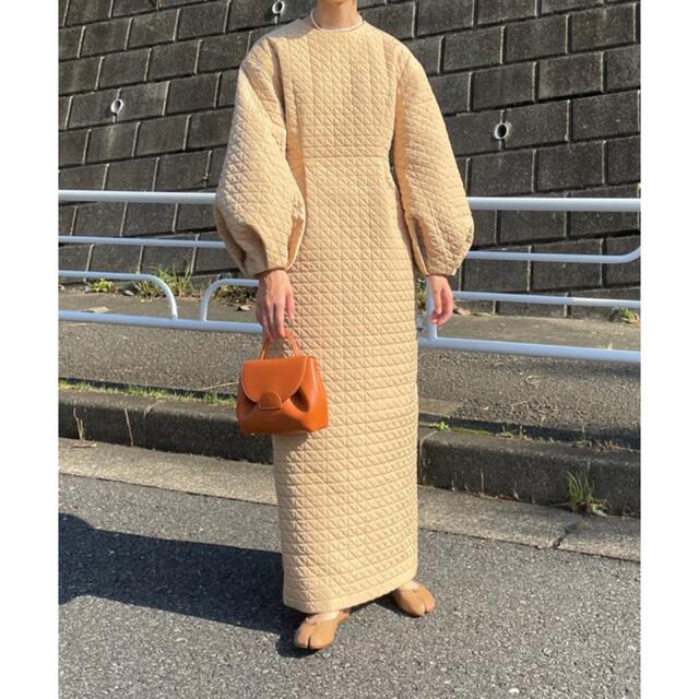 買得 perna キルティング タイトロングワンピース - ロングワンピース