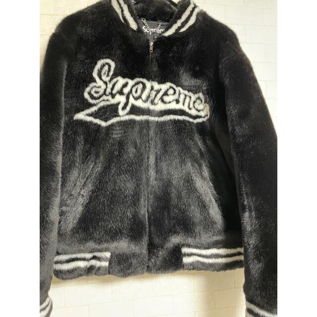 Supreme Faux Fur Varsity Jacket Mサイズ