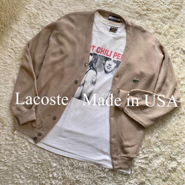 【予約販売】本 LACOSTE - ラコステ　アメリカ製　カーディガン　ニット　ビンテージ　ヴィンテージ カーディガン