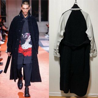 ヨウジヤマモト(Yohji Yamamoto)のYOHJI YAMAMOTO POUR HOMMEモールロングコート 3(チェスターコート)