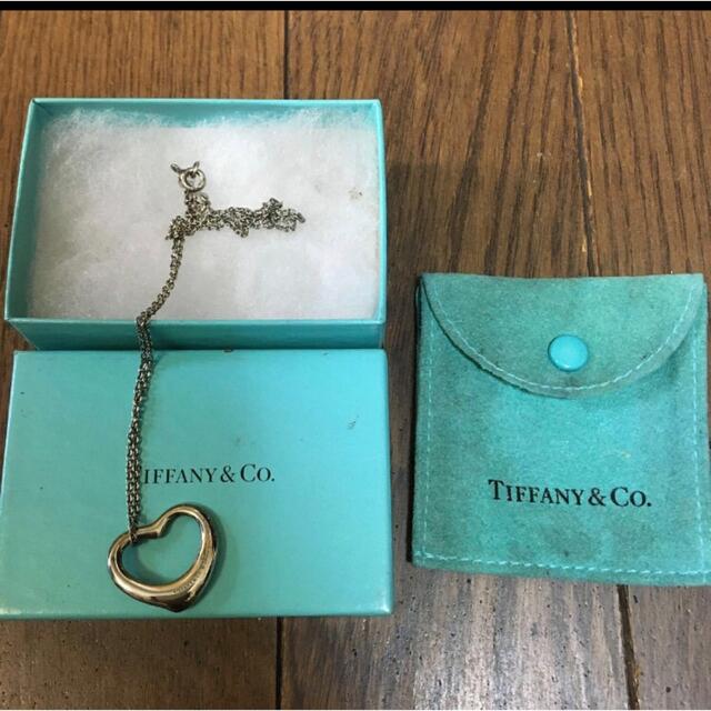 TIFFANY&Co.大きめオープンハートネックレス22mmティファニー925