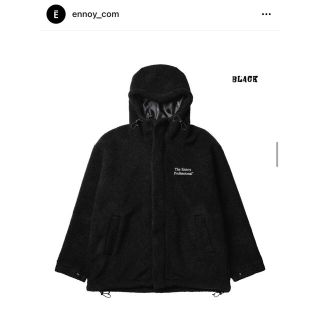 ワンエルディーケーセレクト(1LDK SELECT)のennoy boa hooded jacket black サイズXL(ナイロンジャケット)