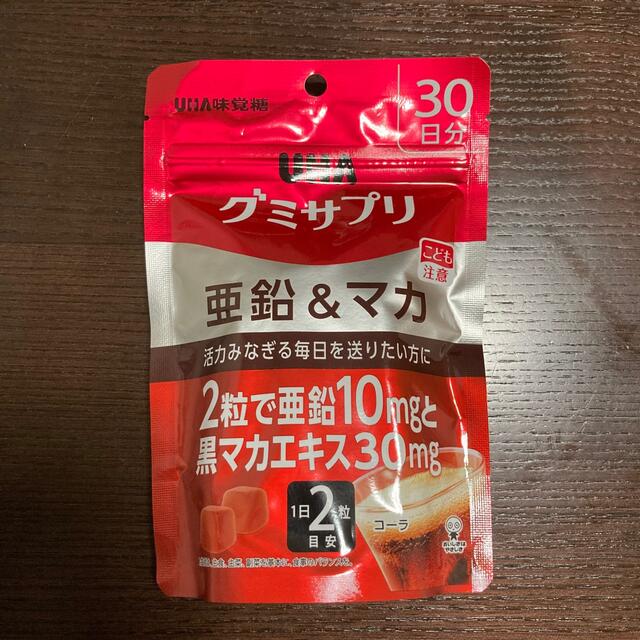 UHA味覚糖(ユーハミカクトウ)のUHA グミサプリ　亜鉛&マカ　30日分 食品/飲料/酒の健康食品(その他)の商品写真