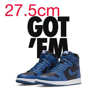 ナイキ(NIKE)のNike AirJordan 1 High OG Dark MarinaBlue(スニーカー)