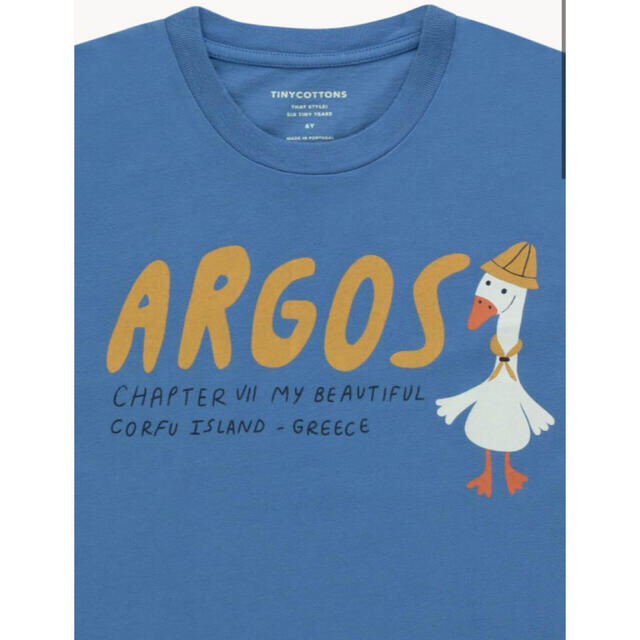 こどもビームス(コドモビームス)のTINNYCOTTONS  ARGOS TEE  2Y  新品未使用 キッズ/ベビー/マタニティのキッズ服男の子用(90cm~)(Tシャツ/カットソー)の商品写真