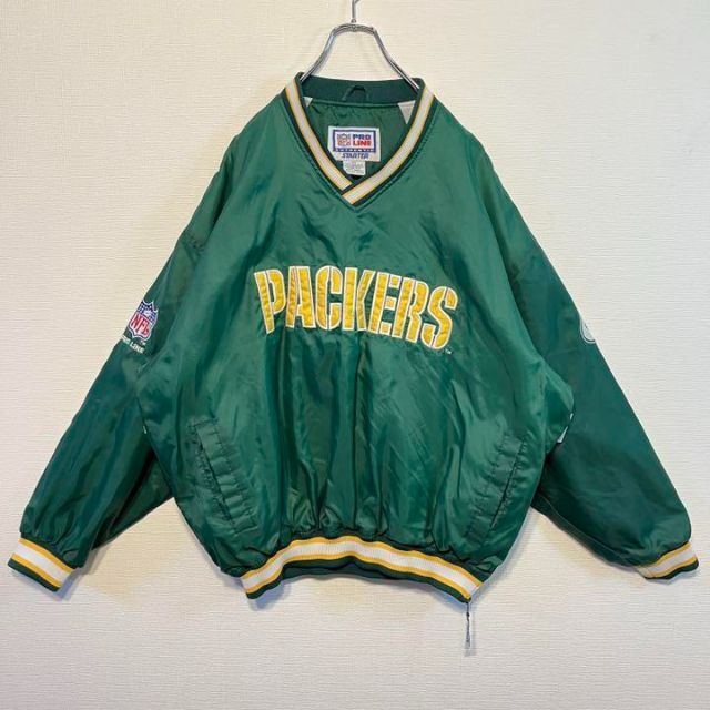90s NFLパッカーズ スターター ナイロンジャケット プルオーバー 90s NFLパッカーズ スターター ナイロンジャケット プルオーバー