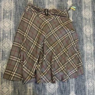 バーバリー(BURBERRY)のBURBERRY プリーツスカート(ひざ丈スカート)