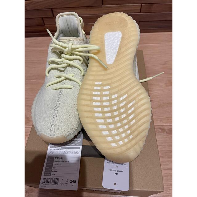 adidas イージーブースト350 V2 バター 24.5 【メーカー再生品】 15120