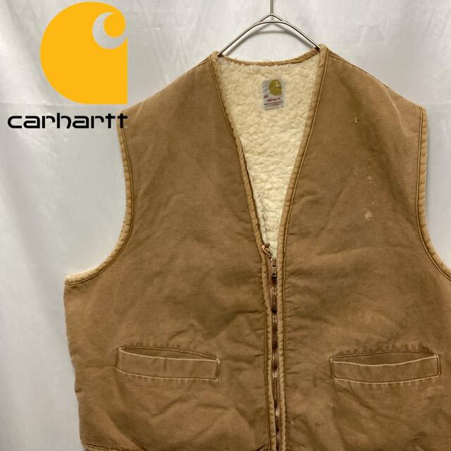 60's Carhartt カーハート ボアベスト キャメル XXL ダック地