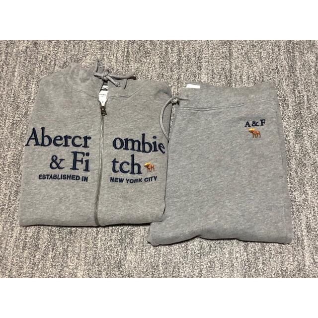 Abercrombie&Fitch(アバクロンビーアンドフィッチ)の★新作！新品未使用タグ付き！アバクロ セットアップ パーカー&フリースパンツ M メンズのトップス(パーカー)の商品写真