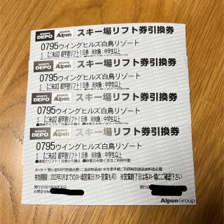 栂池高原スキー場 大人リフト券食事券円付きを6セット 大量