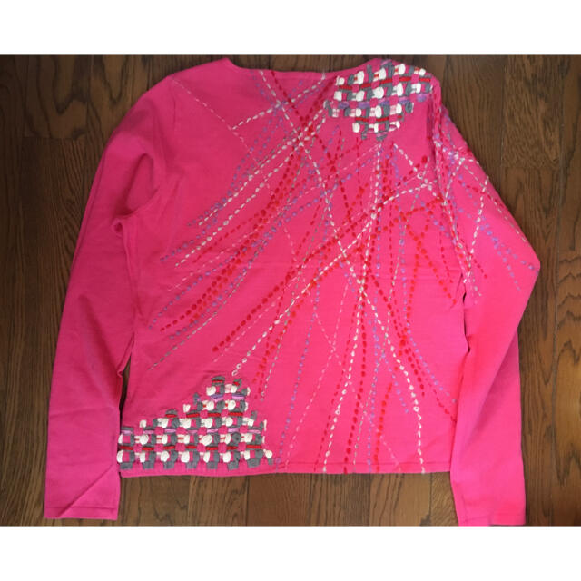 TOKUKO刺繍ピンクセーター