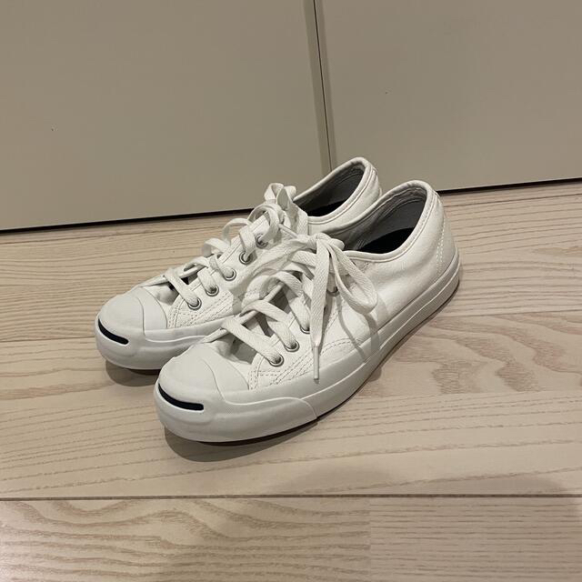 CONVERSE(コンバース)の【美品】converse ジャックパーセル ホワイト 24cm レディースの靴/シューズ(スニーカー)の商品写真