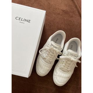 セリーヌ(celine)の正規　美品　セリーヌ　ロゴ　スニーカー　トリオンフ　42(スニーカー)