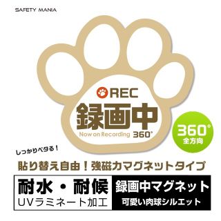 絶賛人気中★あおり運転＆いたずら防止 肉球 強力マグネット(セキュリティ)