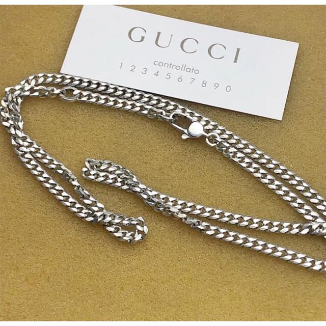 Gucci - 美品 GUCCI 3ミリ 中太喜平チェーンネックレスの通販 by 
