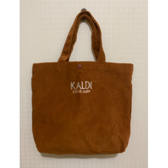 KALDI - 【カルディ】KALDI トートバッグ＋ミニポーチ コーデュロイ風