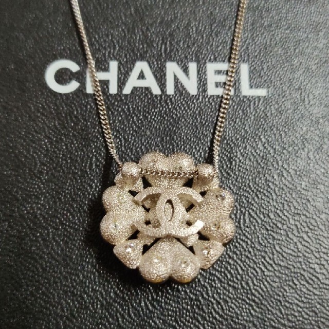 CHANEL　ネックレス　ココマーク　ハートビジュー