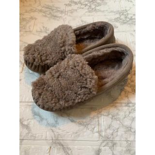 エミュー(EMU)のEMU エミュー ムートン モカシン シューズ 24cm(スリッポン/モカシン)