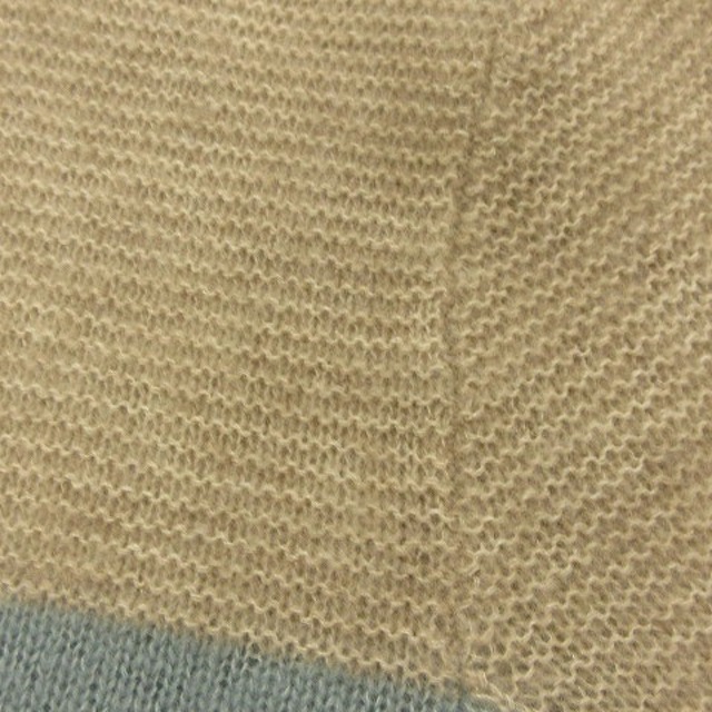 LORO PIANA(ロロピアーナ)のロロピアーナ ニット セーター 長袖 カシミヤ シルク ブルー ベージュ 36 レディースのトップス(ニット/セーター)の商品写真