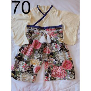 pippp様専用⭐︎男の子　袴ロンパース　70センチ(和服/着物)