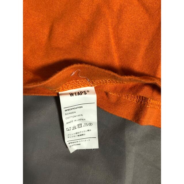 XL wtaps ロンT  Tシャツ　オレンジ　4