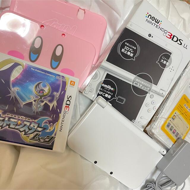 任天堂3DS LL パールホワイト ポケモン ムーンセット 大人気新作 ...