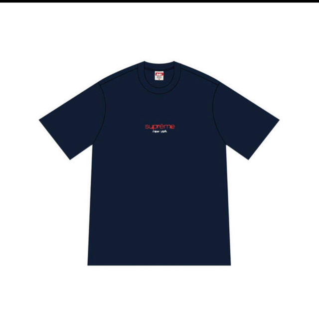 Supreme Classic Logo Tee Navy Lサイズ