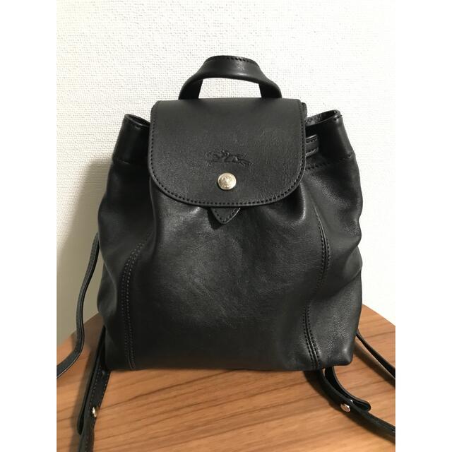 ファスナーポケット×1Longchamp LE PLIAGE CUIR Backpack