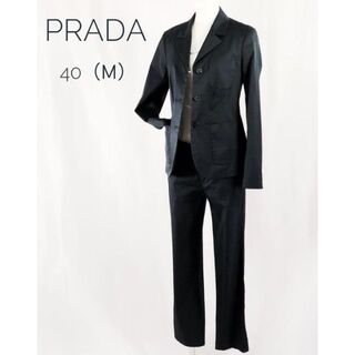 プラダ(PRADA)の【極美品】♥PRADA♥ プラダ  セットアップ イタリア製 黒 M  入社式(スーツ)