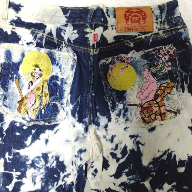 希少 激レア RMC ド派手 デニム 赤猿 刺繍REDMONKEYcompany 2
