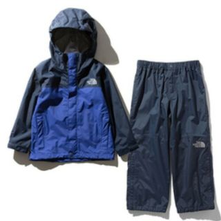 ザノースフェイス(THE NORTH FACE)のTHE North Fase セットアップ　ブルー　ナイロン ジャケット　130(その他)