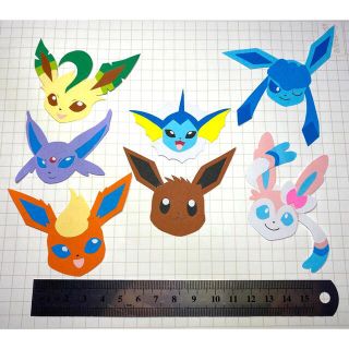 ポケモン(ポケモン)のそら様専用　ペーパークラフト　アルバム　壁面　飾り　ポケモン　イーブイ　フレンズ(アルバム)