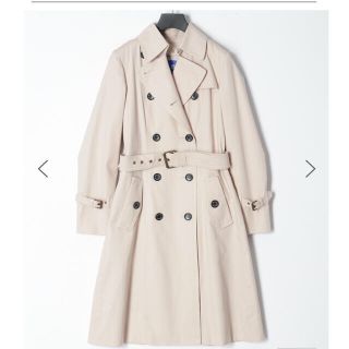 バーバリーブルーレーベル(BURBERRY BLUE LABEL)の新品☆ダブルロングトレンチコート　バーバリー(トレンチコート)