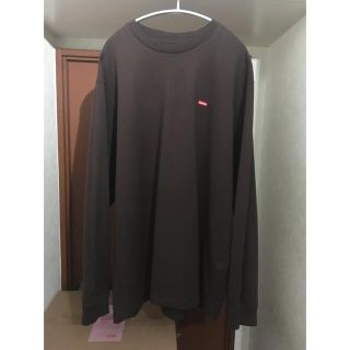 シュプリーム(Supreme)のSupreme Small Box L/S Tee Dark Brown(Tシャツ/カットソー(七分/長袖))