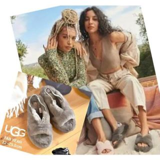 アグ(UGG)の完売しました。。。。＃秋～✨超美品✨24.5～25㎝✨UGG✨Fab Yeah✨(サンダル)